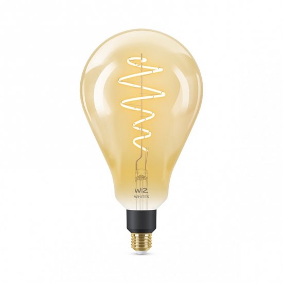 LED smart крушка WIZ Wi-Fi Philips Filament GOLD PS160 Е27 6.5W 3-white 2000-5000K 390Lm димируема CRI>90