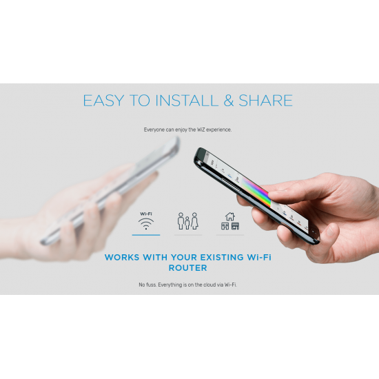 Контакт шуко smart WIZ Wi-Fi Philips 10A max 2300W бял