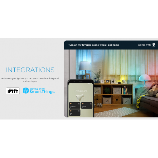 Сензор за движение smart WIZ Wi-Fi Philips с батерия бял