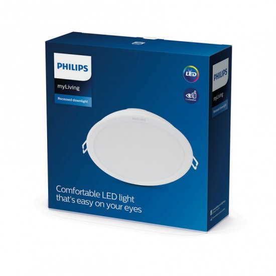 LED луна за вграждане Philips MESON 17W 3000K 1600Lm IP20 кръгла бяла