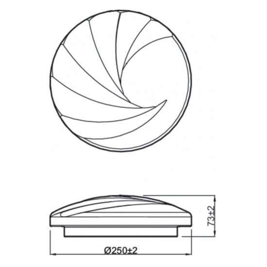 LED плафон Philips SHORE EyeComfort 10W 4000K 1100Lm IP20 бял