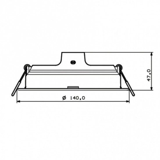 LED луна за вграждане Philips MESON 13W 3000K 1300Lm IP20 бяла