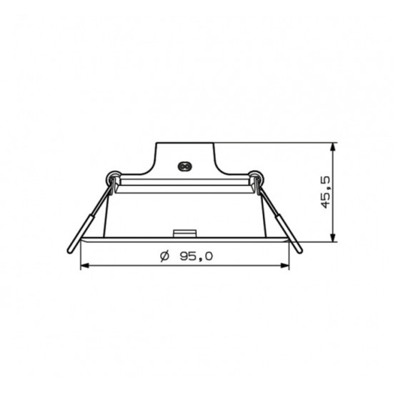 LED луна за вграждане Philips MESON 5.5W 4000K 550Lm IP20 кръгла бяла ф90мм