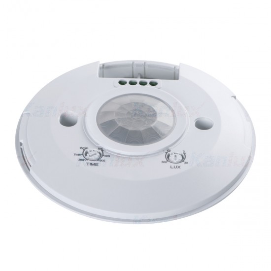 Сензор за движение PIR ZONA FLAT-W 360° IP20 max 2000W бял Kanlux