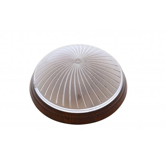 Плафон UFO Zagrep E27 max 15W ESL IP20 ф23см орех