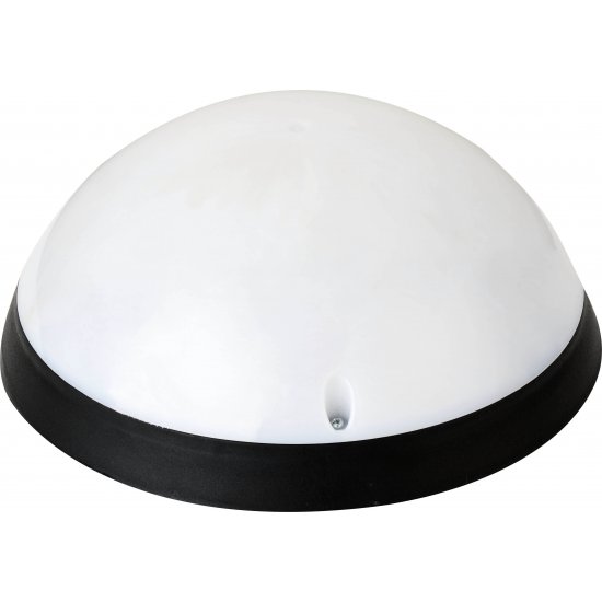Плафон влагозащитен Fullmoon Е27 max 40W IP54 ф24см черен