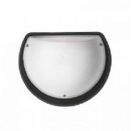 Плафон влагозащитен Halfmoon Е27 max 40W IP54 25см черен