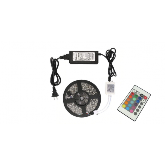 Комплект LED RGB лента SMD 50x50 60/м 14.4W/м IP65 + захранване и дистанционно