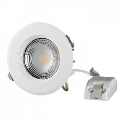 LED COB луна VT-26301 30W 3000К 3600Lm IP20 бяла 120Lm/W