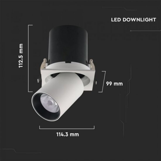 LED луна VT-419 Samsung chip 18W 4000K 1450Lm IP20 бяла