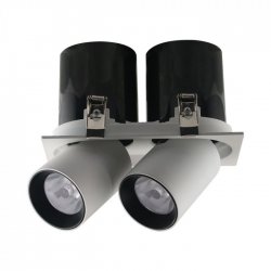 LED луна VT-436 Samsung chip 2x18W 4000K 2900Lm IP20 бяла CRI>90