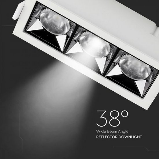 LED луна VT-2-12-1 Samsung chip 12W 2700K 960Lm IP20 бяла