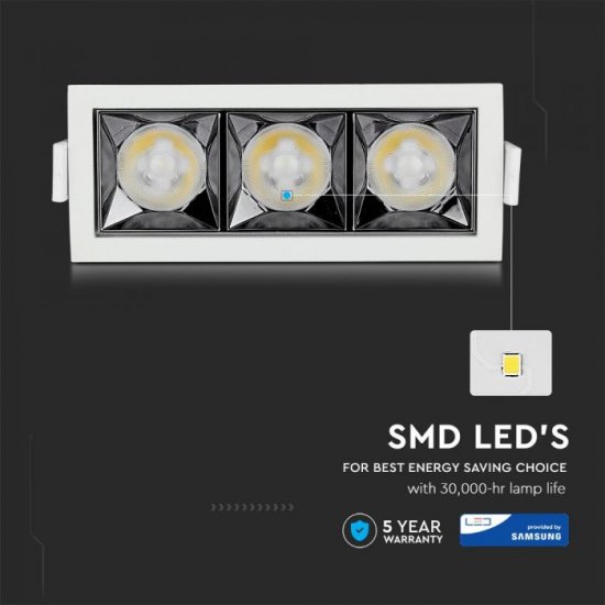 LED луна VT-2-12-1 Samsung chip 12W 2700K 960Lm IP20 бяла