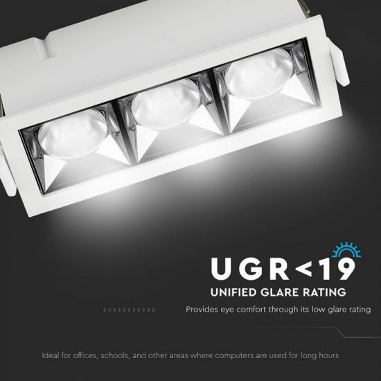 LED луна VT-2-12-1 Samsung chip 12W 2700K 960Lm IP20 бяла