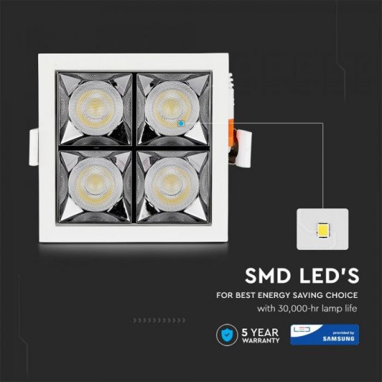 LED луна VT-2-16-1 Samsung chip 16W 2700K 1280Lm IP20 бяла