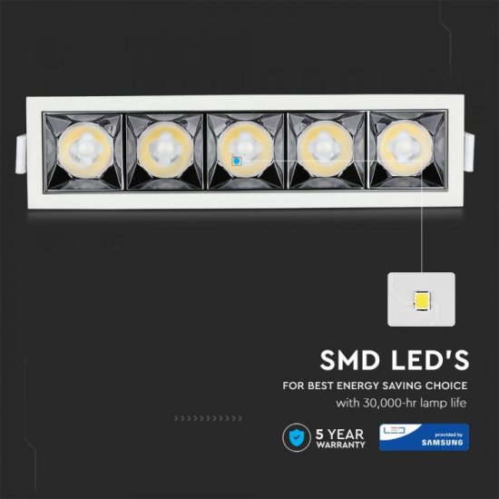 LED луна VT-2-21-1 Samsung chip 20W 2700K 1600Lm IP20 бяла