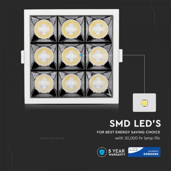 LED луна VT-2-36-1 Samsung chip 36W 2700K 2880Lm IP20 бяла