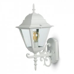 Градински фенер стенен VT-761 Е27 max 60W IP44 бял