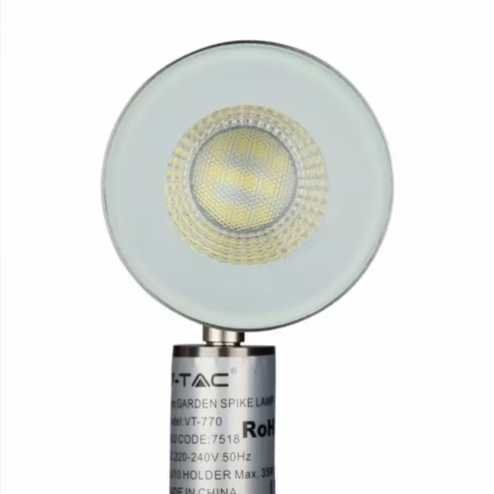 Градинска лампа на колче VT-770 GU10 max 35W IP44 сребриста