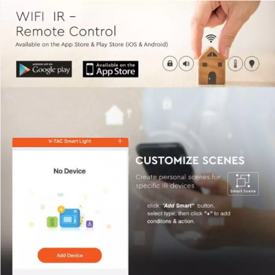 Дистанционно управление IR универсално VT-5151 Wi-Fi