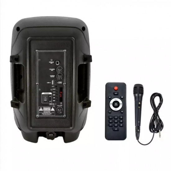 Мобилна Party колона + микрофон VT-6208 15W RGB IP20 + дистанционно управление