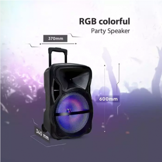 Мобилна Party колона + микрофон VT-6315 50W RGB IP20 + дистанционно управление