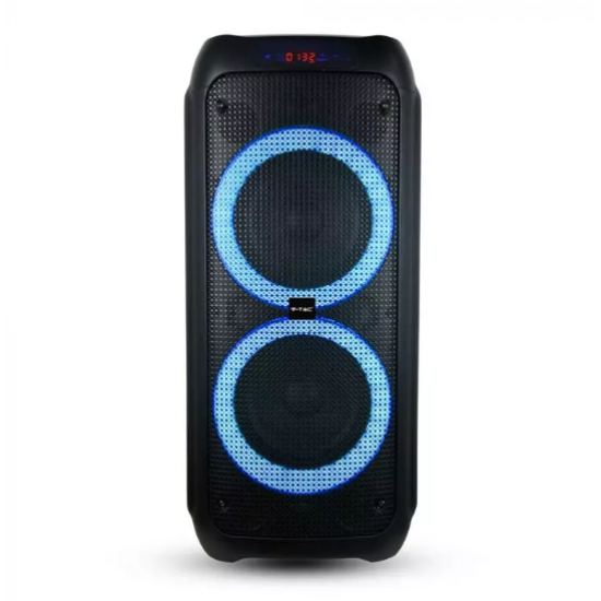 Мобилна Party колона + микрофон VT-6308-2 40W RGB IP20 + дистанционно управление