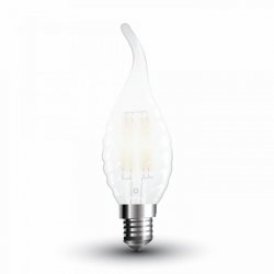 LED крушка Filament E14 VT-1923 4W 6400К 400Lm спирала матирана