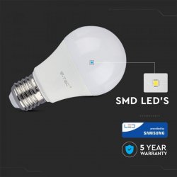 LED крушка E27 VT-265 Samsung chip 6.5W 3000К 806Lm 120Lm/W А60