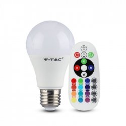 LED крушка E27 VT-2229 9W RGB+3000К 806Lm димируема чрез дистанционно управление 