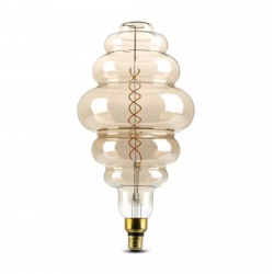 LED крушка Filament S200 E27 VT-2188D 8W 2000К 350Lm димируема