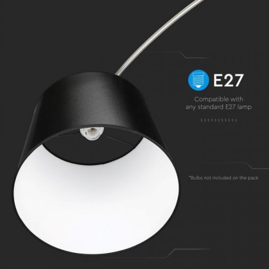 Наземна лампа VT-7451 E27 max 60W черна