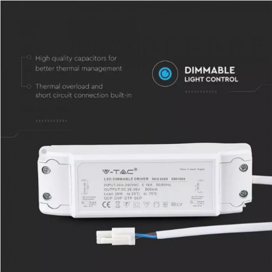 Драйвер димиращ за LED панел 29W