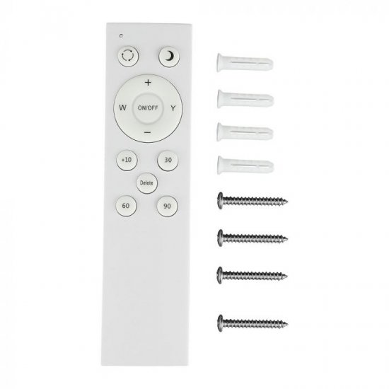 LED плафон VT-8555 60W 3-white 4200Lm 55см димируем чрез дистанционно управление