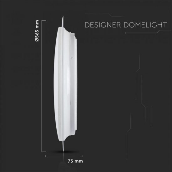 LED плафон VT-8555 60W 3-white 4200Lm 55см димируем чрез дистанционно управление