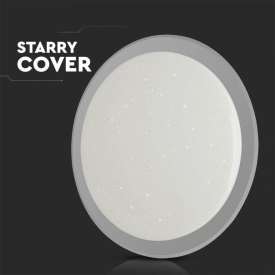 LED плафон VT-8555 60W 3-white 4200Lm 55см димируем чрез дистанционно управление
