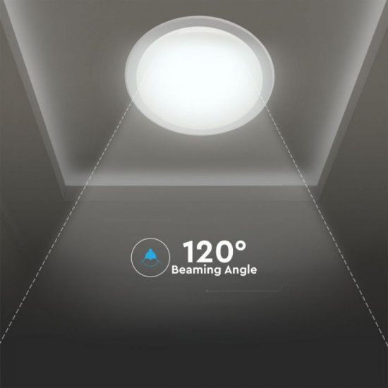 LED плафон VT-8555 60W 3-white 4200Lm 55см димируем чрез дистанционно управление
