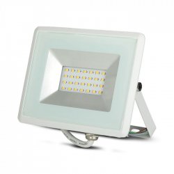 LED прожектор E-Series VT-4021 20W 3000K 1700Lm IP65 бял