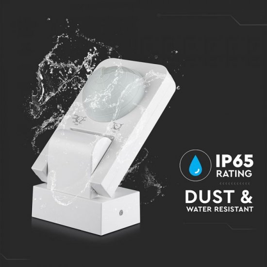 Сензор за движение Infrared VT-8083-W 360° IP65 max 1000W (LED) бял