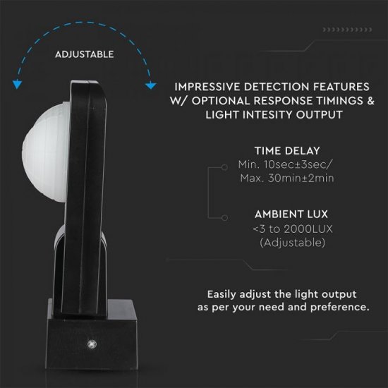 Сензор за движение Infrared VT-8083-B 360° IP65 max 1000W (LED) черен