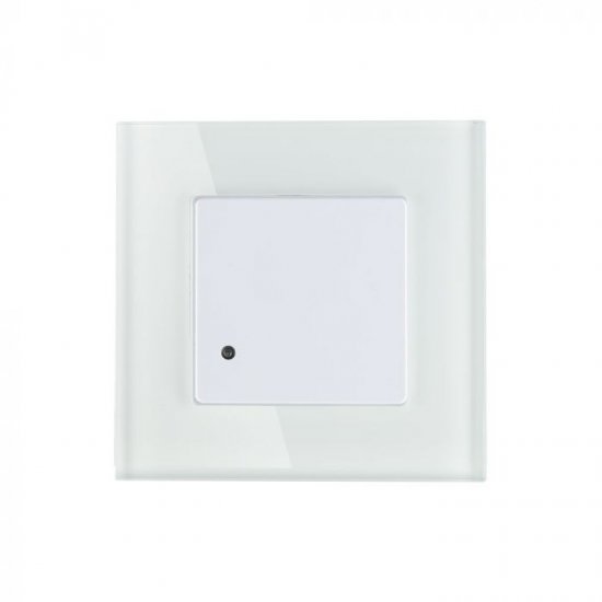 Сензор за движение микровълнов VT-8084-W 180° IP20 max 300W (LED) тип ключ за вграждане бял