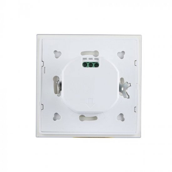 Сензор за движение микровълнов VT-8084-W 180° IP20 max 300W (LED) тип ключ за вграждане бял