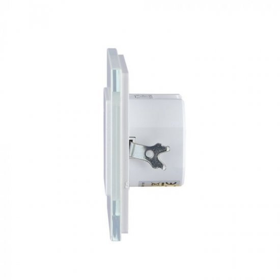 Сензор за движение микровълнов VT-8084-W 180° IP20 max 300W (LED) тип ключ за вграждане бял
