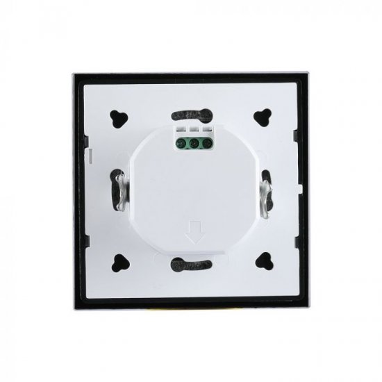 Сензор за движение микровълнов VT-8084-W 180° IP20 max 300W (LED) тип ключ за вграждане черен