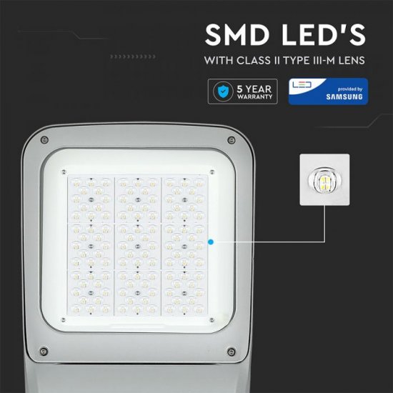 LED уличен осветител SAMSUNG CHIP VT-120ST 120W 4000K 15600Lm IP65 130Lm/W