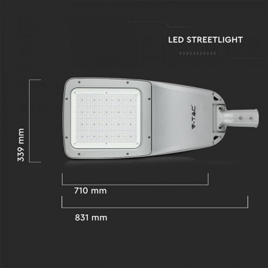 LED уличен осветител SAMSUNG CHIP VT-200ST 200W 4000K 26000Lm IP65 130Lm/W
