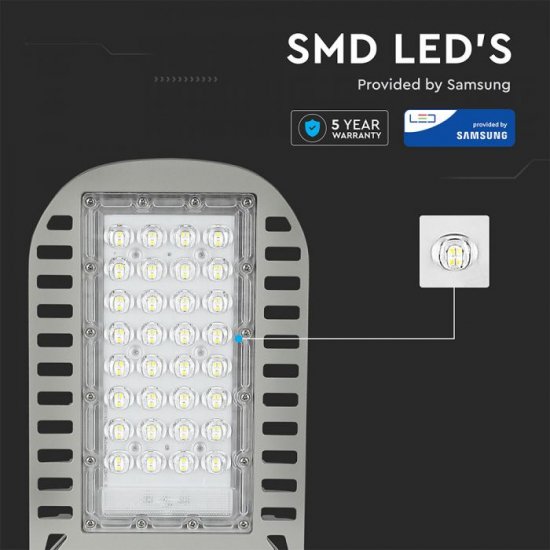 LED уличен осветител SAMSUNG CHIP VT-54ST 50W 4000K 6000Lm IP65 120Lm/W