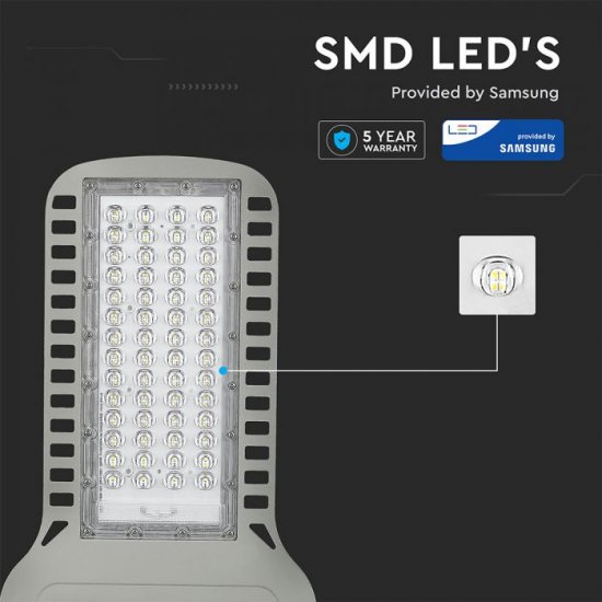 LED уличен осветител SAMSUNG CHIP VT-104ST 100W 6400K 12000Lm IP65 120Lm/W