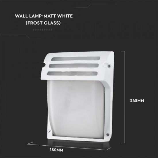 Фасадно тяло VT-754 Е27 max 60W IP44 мат бяло