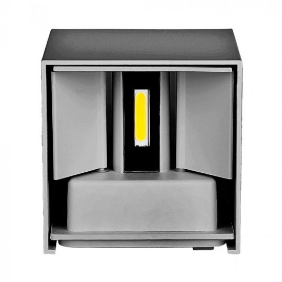6W Аплик Bridglux Chip Сиво Тяло Квадрат IP65 3000K